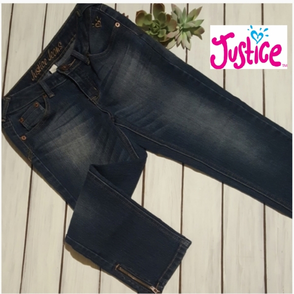 Justice Other - 🍓 3/$20 Justice Crop Zipper Ankle Jeans 12R